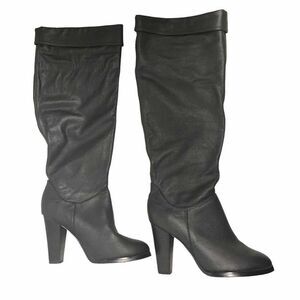 COLLIN STUART Women’s Pull On Leather Knee High Boots Size 8.5 B